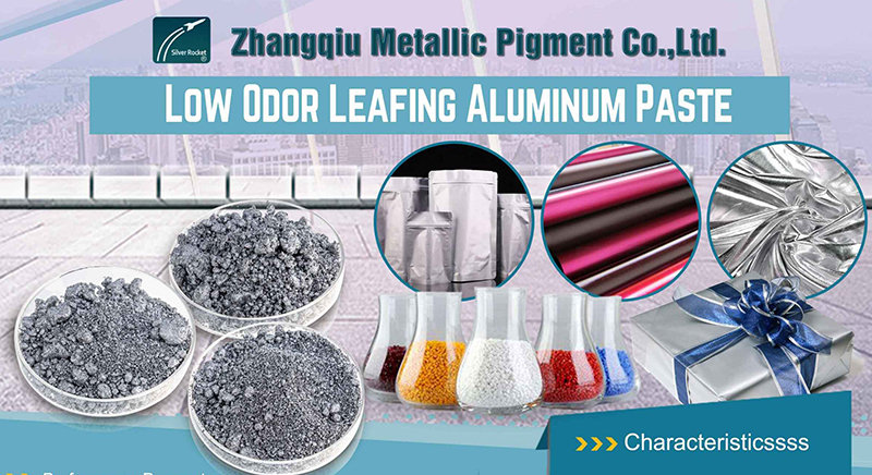 Low odor leafing aluminum paste for inks and masterbatch